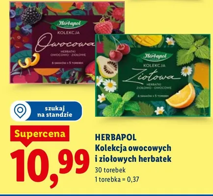 Kolekcja ziołowych  herbatek promocja w Lidl
