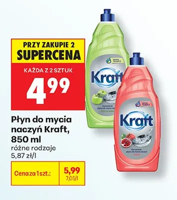Płyn do mycia naczyń Kraft promocja w Biedronka
