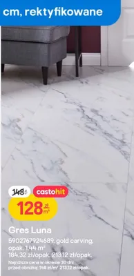 Płytki Gres Luna 60x120 cm promocja w Castorama