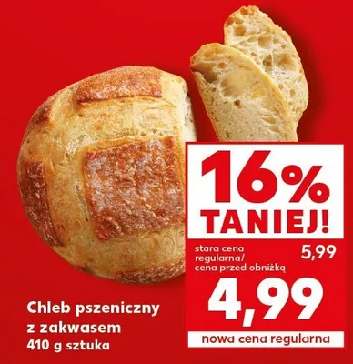 Chleb pszeniczny z zakwasem promocja w Kaufland