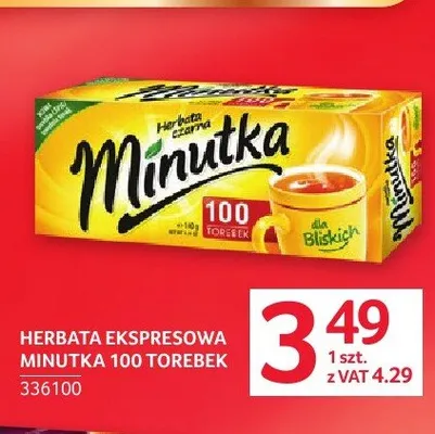 Herbata ekspresowa MINUTKA promocja w Selgros