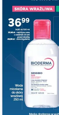 Woda micelarna do skóry wrażliwej Sensibio H2O BIODERMA promocja w Super-Pharm