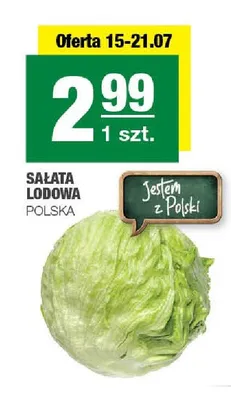 Sałata lodowa promocja w SPAR