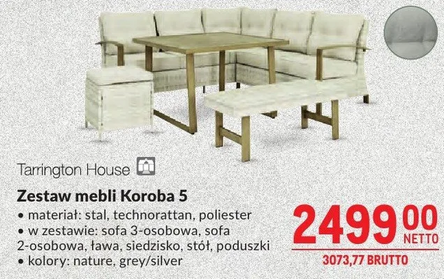 Zestaw mebli ogrodowych Koroba 5 promocja w Makro