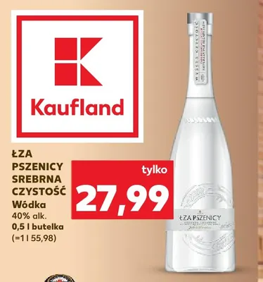 Wódka Łza Pszenicy Srebrna Czystość promocja w Kaufland