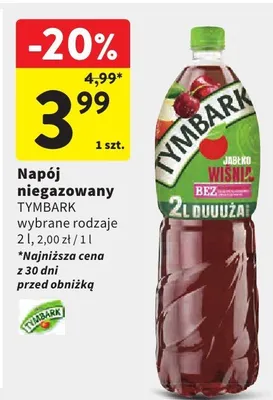 Napój niegazowany wiśnia biz promocja w Intermarche