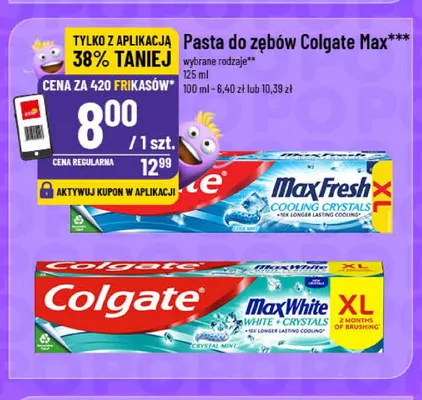 Pasta do zębów Colgate Max Fresh Cooling Crystals promocja w POLOmarket