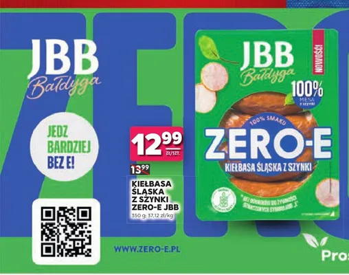 Kiełbasa Śląska z szynki Zero-E JBB Bałdyga promocja w Stokrotka