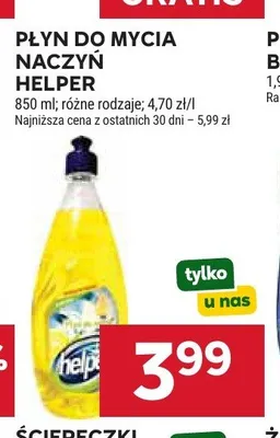 Płyn do mycia naczyń Helper promocja w Stokrotka