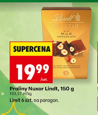 Praliny Nuxor Lindt promocja w Biedronka