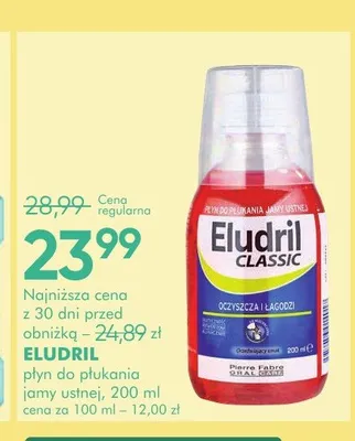 Płyn do płukania jamy ustnej Eludril Classic promocja w Super-Pharm