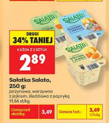 Sałatka jarzynowa Salato promocja w Biedronka