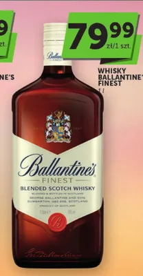 Whisky Ballantine's Finest promocja w Groszek