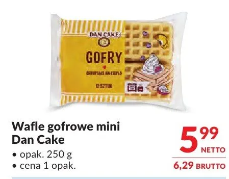 Wafle gofrowe mini Dan Cake promocja w Makro