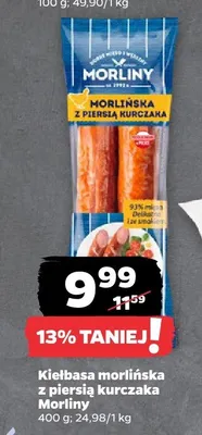 Kiełbasa morlińska z piersi kurczaka promocja w Netto