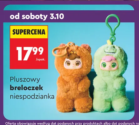 Pluszowy breloczek niespodzianka promocja w Biedronka
