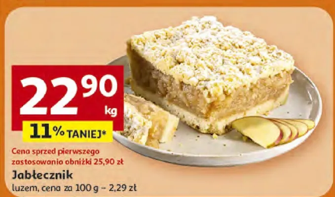 Jabłecznik luzem promocja w Auchan