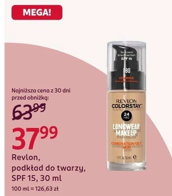 Podkład do twarzy SPF 15 promocja w Rossmann