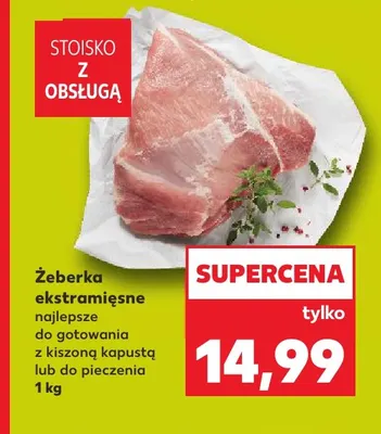 Żeberka ekstramięsne promocja w Kaufland