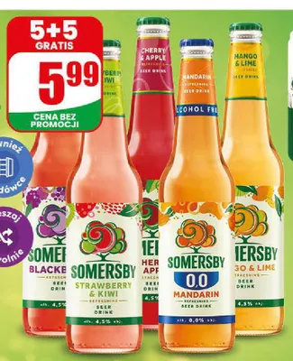 Napój piwny Somersby Mango & Lime promocja w Dino