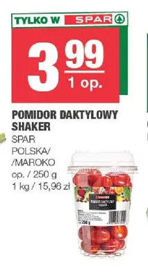 Pomidor daktylowy Shaker SPAR Polska/Maroko promocja w SPAR