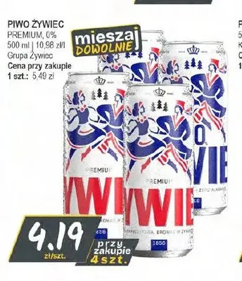 Piwo bezalkoholowe Żywiec promocja w Słoneczko