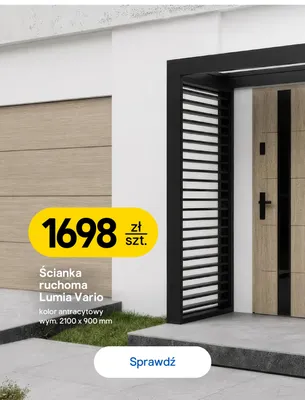 Ścianka ruchoma Lumia Vario promocja w Castorama