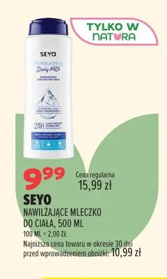 Nawilżające mleczko do ciała Seyo promocja w Drogerie Natura