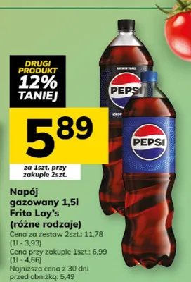 Napój gazowany Frito Lay's Pepsi (różne rodzaje) promocja w Hitpol