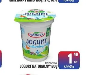 Jogurt naturalny Piątnica promocja w Tomi Markt