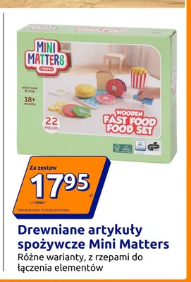 Drewniane artykuły spożywcze Mini Matters promocja w Action