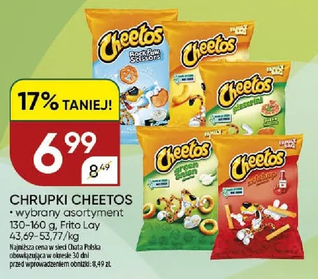 Chrupki Cheetos wybrany asortyment Frito Lay promocja w Chata Polska