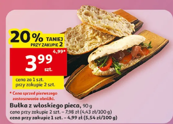 Bułka z włoskiego pieca promocja w Auchan