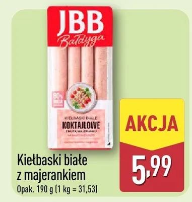 Kiełbaski białe parzone Olewnik promocja w Aldi