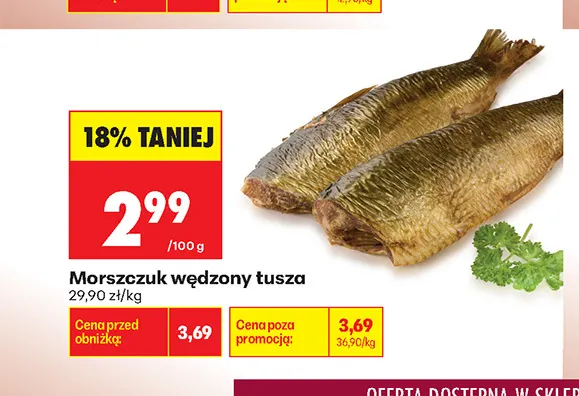 Morszczuk wędzony tusza promocja w Biedronka