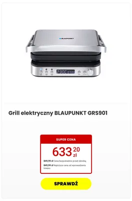 Grill elektryczny Blaupunkt GRS901 promocja w Media Expert