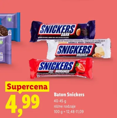 Baton Snickers Branco promocja w Lidl