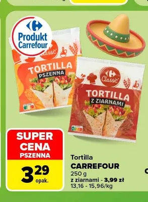 Tortilla z ziarnami Carrefour promocja w Carrefour