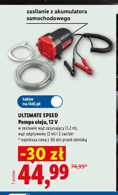 Pompa oleju Ultimate Speed promocja w Lidl