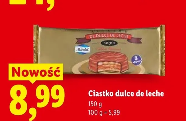 Ciastko dulce de leche Márdel promocja w Lidl