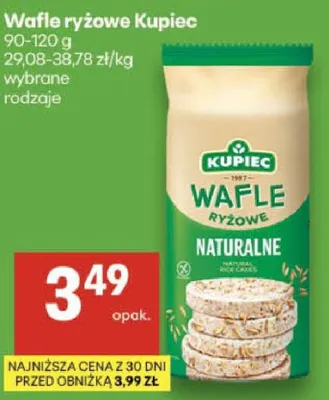 Wafle ryżowe Kupiec promocja w Delikatesy Centrum