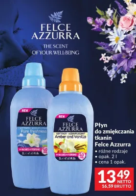 Płyn do zmiękczania tkanin Felce Azzurra różne rodzaje promocja w Makro