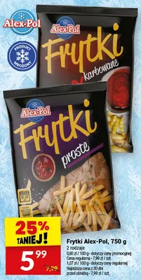 Frytki karbowane Alex-Pol promocja w Twój Market