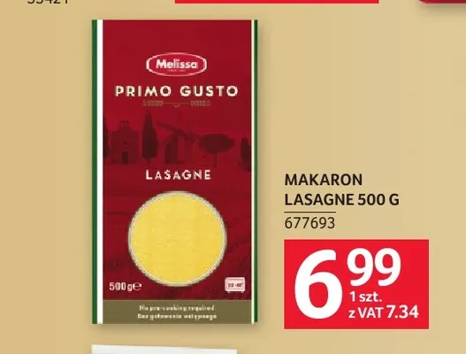 Makaron lasagne Primo Gusto promocja w Selgros