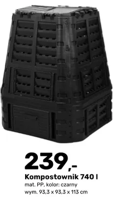 Kompostownik 740l promocja w Bricomarche