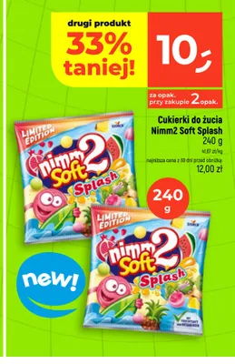 Cukierki do żucia Nimm2 Soft Splash promocja w Dealz