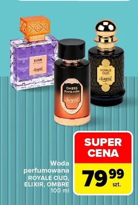 Woda perfumowana Elixir Sapil promocja w Carrefour