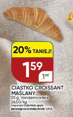 Ciastko croissant maślany Vandemoortele promocja w Chata Polska