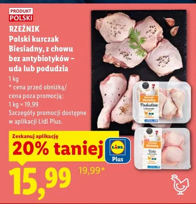 Kurczak Biesiadny, z chowu bez antybiotyków - podudzia promocja w Lidl