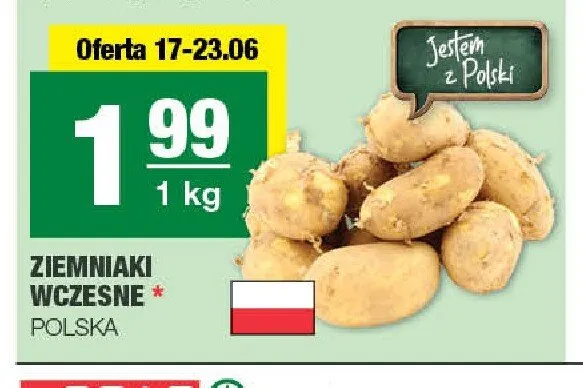 Ziemniaki wczesne Polska promocja w SPAR